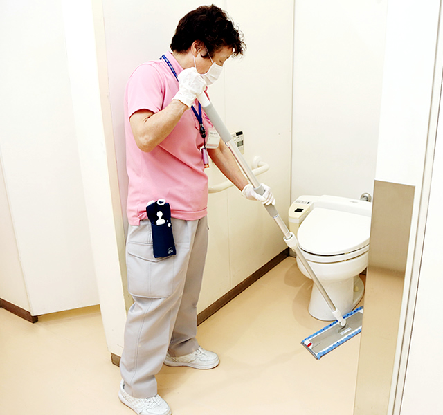 病院のトイレ清掃